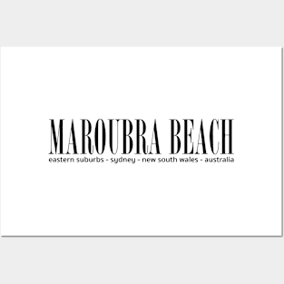 Maroubra Beach Address Posters and Art